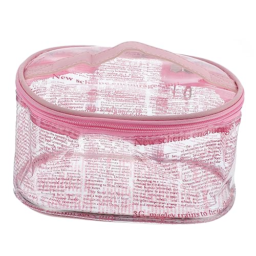PLAFOPE Transparente Kosmetiktasche Aus PVC Schminktasche Mit Reißverschluss Reise-Aufbewahrungstasche Make-up-Organizer Geeignet Für Kosmetik Und Toilettenartikel von PLAFOPE