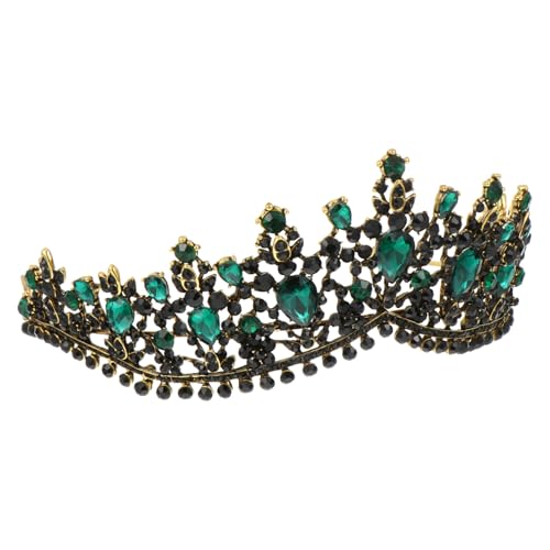 PLAFOPE Vintage Brautkrone Motto-Party-Krone Weihnachten Braut Diademe der Brautkönigin wedding hair accessories dvd the crown Kopfschmuck für Braut Kopfbedeckungen für die Braut Legierung von PLAFOPE