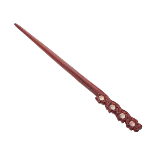 PLAFOPE Vintage Haarnadel aus Sandelholz mit Doppelseitiger Gravur Langlebiger Chinesischer Haarstab Handgefertigter Haarschmuck für Damen Klassischer Hanfu Stil Eleganter Retro von PLAFOPE