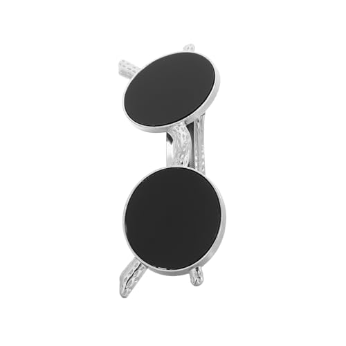 PLAFOPE Vintage Haarspange Metall Sonnenbrillenform Robuste Dekorative Haarklammer mit Federverschluss Kompakt und Leicht Rutschfest für Damen und Mädchen Vielseitiges von PLAFOPE