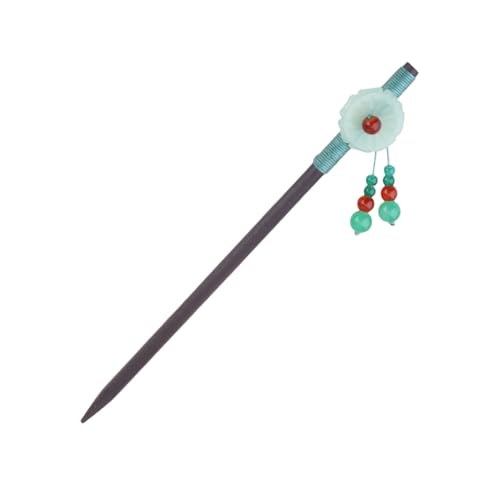 PLAFOPE Vintage Holz Haarstab Damen Haarnadel Retro Haarschmuck mit Elegantem Anhänger Chinesischer Stil für Dickes Haar und Klassische Hochsteckfrisuren von PLAFOPE