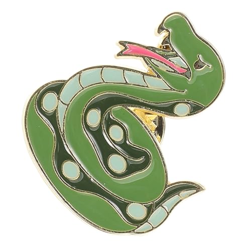 PLAFOPE Vintage Schlangenbrosche aus Robustem Zinklegierung Stilvolles Chinesisches Sternzeichen-anstecknadel Vielseitiges Schmuckstück zum Jahr der Schlange Modisches Accessoire und von PLAFOPE
