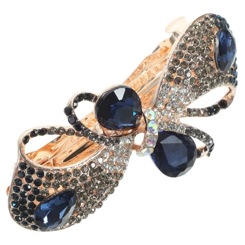 PLAFOPE Wasser funkel Haarspange Damen Haarschmuck mit Schleifen design Robuster Französischer Clip für Feines und Dickes Haar Modischer Haarschmuck für Ponytail Hochzeit Alltag von PLAFOPE