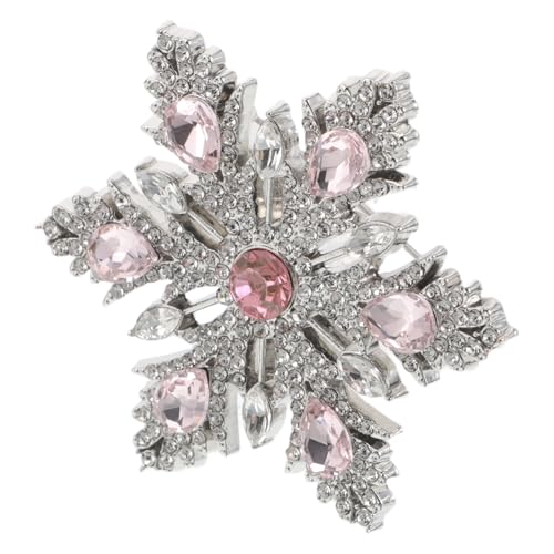 PLAFOPE Weihnachtsbrosche Strass Schneeflocke Brosche Glitzer Anstecknadel für Damen und Herren Modische Leichte Reversnadel für Anzüge Mäntel Kleider Vielseitiges Winter-accessoire von PLAFOPE