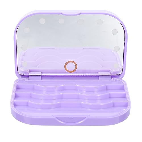 PLAFOPE -Wimpernetui Aufbewahrungsspiegel für falsche Wimpern Wimpern-Organizer für unterwegs oder den täglichen Gebrauch von PLAFOPE