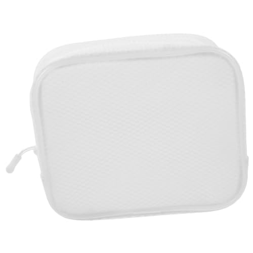 PLAFOPE wasserdichte Eva Kosmetiktasche Unisex Tragbar Reise Kulturbeutel Organizer Weiß für Damen und Herren Makeup Pouch Toilettenbeutel Reisebedarf von PLAFOPE