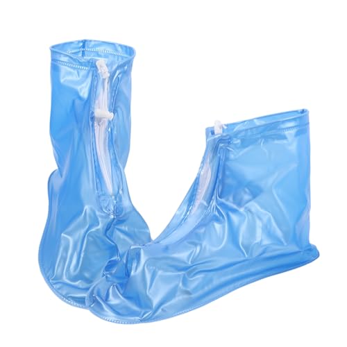 PLAFOPE wasserdichte Faltbare und Wiederverwendbare Überschuhe aus mit Rutschfester Sohle und Wasserabweisender Schutzschicht Unisex Schuhüberzieher für Herren und Damen von PLAFOPE