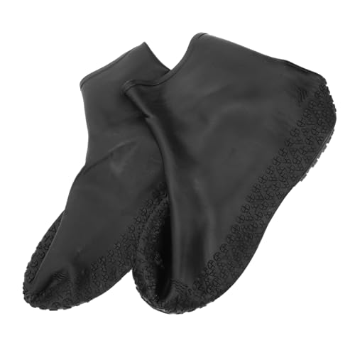 PLAFOPE wasserdichte rutschfeste Überschuhe aus Elastischem Strapazierfähigem Material Wiederverwendbar Unisex Outdoor Schutz bei Regen Schnee Schlamm Geeignet für Herren Schuhgrößen von PLAFOPE