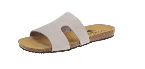 PLAKTON 575444 Mam Pali Nobuck - Damen Schuhe Pantoletten - Perla, Größe:40 EU von PLAKTON