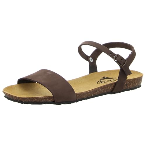 PLAKTON - Damen - Sandale - Mam Ambo - Nobuck 2 - Marron - 40 von PLAKTON