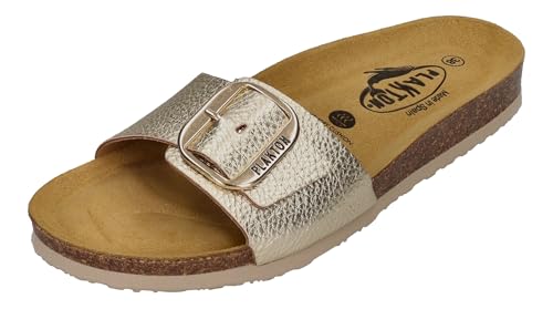 PLAKTON Damenschuhe Pantoletten - BIS 3 181018 lame oro, Größe:39 EU PLAKTON Damenschuhe Pantoletten - BIS 3 181018 lame oro, Größe:39 EU von PLAKTON