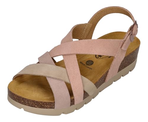 PLAKTON Damenschuhe Sandaletten COMPAS 355888 - fandango salmon, Größe:41 EU von PLAKTON