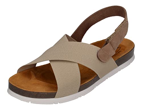 Plakton Damenschuhe Sandaletten GEMA 565655 taupe, Größe:38 EU von Plakton