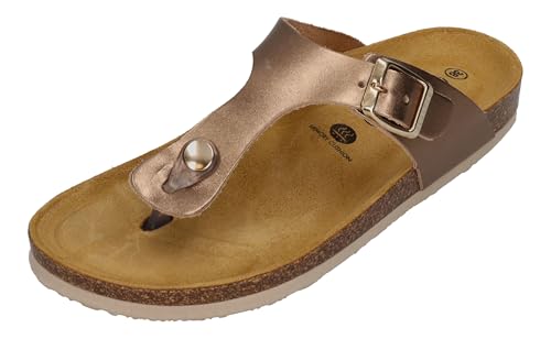 PLAKTON Damenschuhe Zehentrenner - BOLERO 181671 - mir, Größe:40 EU von PLAKTON