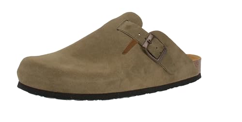 PLAKTON Herrenschuhe Clogs BLOG AFELPADO 171539 khaki, Größe:45 EU von PLAKTON
