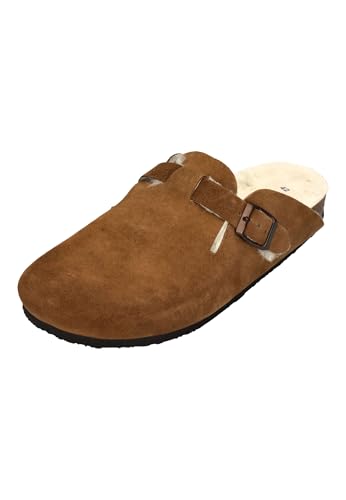 PLAKTON Herrenschuhe Clogs Blog Wool 171539 Tostado, Größe:45 EU von PLAKTON