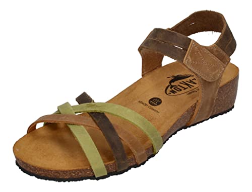 Plakton - Sandalen Normandie 775897 pistacho kaki beig, Größe:41 EU von Plakton