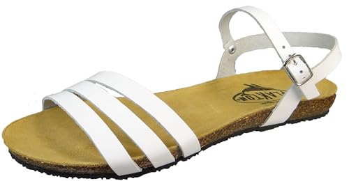 plakton 575080 Mam Alou Napa - Damen Schuhe Sandaletten - Blanko, Größe:37 EU von PLAKTON