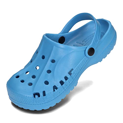 PLAME Unisex Eva Clogs Gartenschuhe Damen Gartenclogs Herren Gartenschuhe Unisex Leicht Sommer Garten Clogs 36-46 EU (Blau, EU Schuhgrößensystem, Erwachsene, Numerisch, M, 36) von PLAME