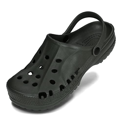 PLAME Unisex Eva Clogs Gartenschuhe Damen Gartenclogs Herren Gartenschuhe Unisex Leicht Sommer Garten Clogs 36-46 EU (Grün, EU Schuhgrößensystem, Erwachsene, Numerisch, M, 41) von PLAME