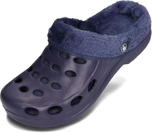 PLAME Unisex Clogs Gartenschuhe Herren Clogs Gartenclogs Damen Gummi Clogs Gummistiefel 36-46 EU (37 EU, Indigo) von PLAME