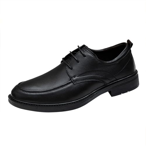 PLASMOVO Lässige Lederschuhe for Herren, Loafer Mit Weicher Sohle, Formelle Business-Schuhe, Arbeitsschuhe Mit Flachem Mund (Color : 2031band, Größe : 40 EU) von PLASMOVO