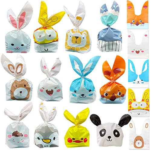 Partytüte Tierohr Tüten Geschenktüten Set,60pcs Süssigkeiten Beutel Süße Partytüte Tierohr Tüten Süßigkeiten Kekse und Geschenke,Geschenkbeutel für Kindergeburtstag, Süßigkeitenbeutel für Hochzeiten von PLATEYTR