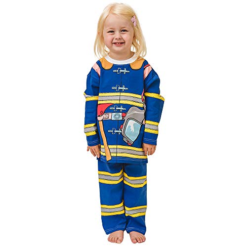 PLAY'N'WEAR Feuerwehrmann Pyjamas & Lustige Homewear Kostüme (7-8 Jahre) von PLAY'N'WEAR