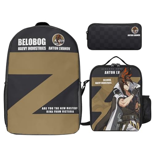 PLAYDOM Zenless Zone Zero Billy Kid VonLycaon Tragetasche Rucksack 3Pcs (Anton Lvanov) von PLAYDOM
