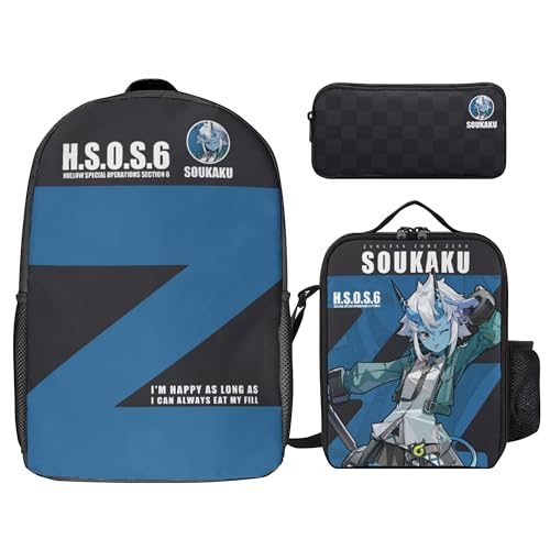 PLAYDOM Zenless Zone Zero Billy Kid VonLycaon Tragetasche Rucksack 3Pcs (Soukaku) von PLAYDOM