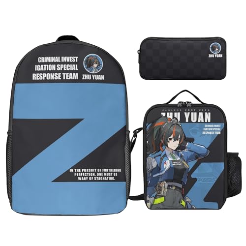 PLAYDOM Zenless Zone Zero Billy Kid VonLycaon Tragetasche Rucksack 3Pcs (Zhu Yuan) von PLAYDOM