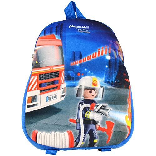 Playmobil City Action – Rucksack Feuerwehr Tasche Kinder mit Feuerwehr Motiv von PLAYMOBIL