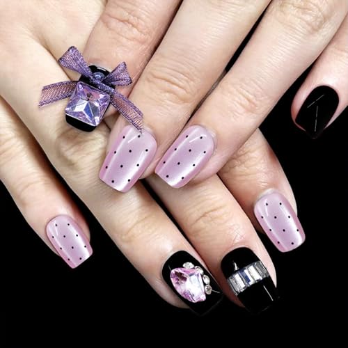 30 Stück Glänzende Nägel Zum Aufdrücken Katzenaugen Zum Aufkleben Elegante Künstliche Nägel Schöne Schleifen Falsche Nägel Für Frauen von PLCPDM