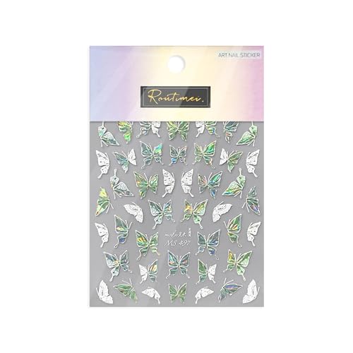 5D Japanische Glitzernde Schmetterlings Nagelkunst Aufkleber Einzigartige Selbstklebende Aufkleber Modische Nageldekoration Für Maniküre von PLCPDM