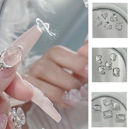 5pcs Fashion Crystal Arts Schmuckanhänger Kristall 3D Diamantspitze Untere Strasssteine Diy Nagel Dekore 5pcs Fashion Crystal Arts Schmuckanhänger Kristall 3D Diamantspitze Untere Strasssteine Diy Nagel Dekore von PLCPDM
