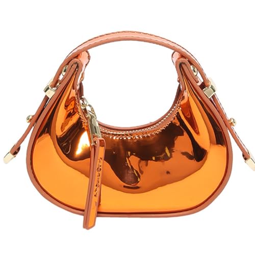 Abendtasche für Damen, elegante Clutch, auffällig, Abendtasche, kleine Knödel, Abend-Handtasche für Party, Orange von PLCPDM