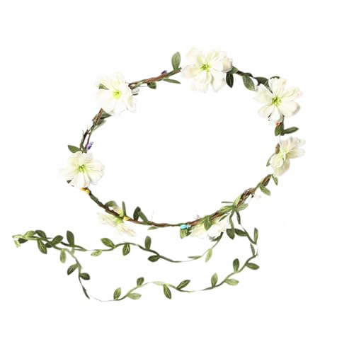 Brautblume für Hochzeit, Blumengirlanden, Haarkranz, Blumenstirnbänder, Damen, Braut, Blumen-Stirnbänder für Mädchen von PLCPDM