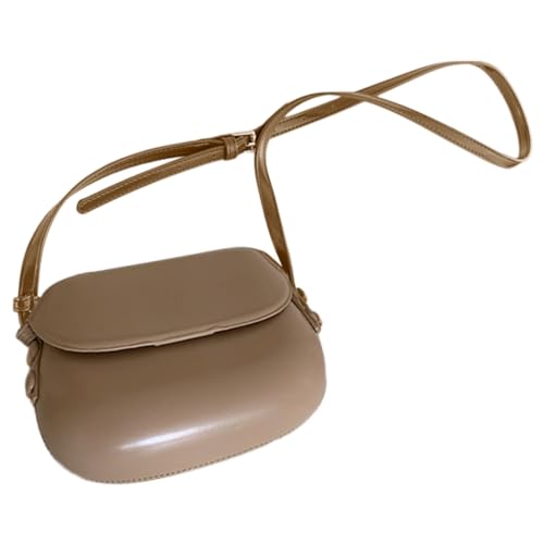 Damen Umhängetasche im koreanischen Stil, Satteltasche, PU-Leder, Umhängetasche, modische Kuriertasche, Einkaufstasche, Dating-Tasche für Reisen, aprikose von PLCPDM