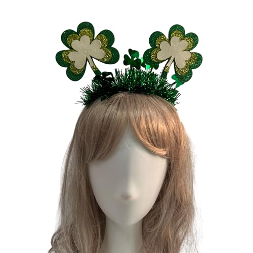 Haarreif mit Blume, Kleeblatt, auffällig, Patrick's Day, Stirnband, Weihnachtsfeier, Kopfbedeckung für Teenager, Patrick's Day Haarband von PLCPDM