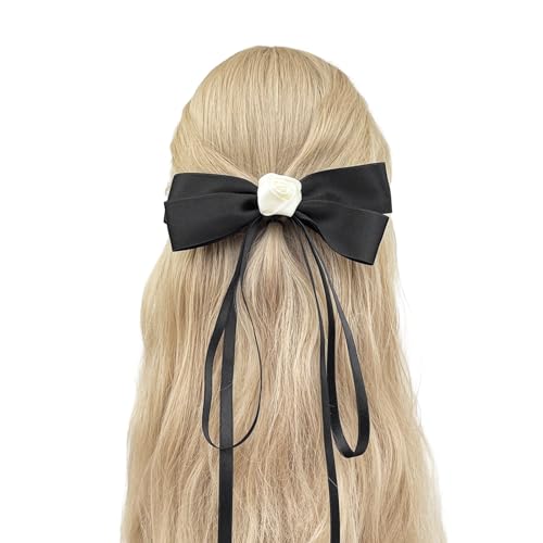 Haarspange mit süßem Schleife, Rose, für Mädchen, Haarschleifen, Haarspangen, Frühlings-Haarspange, elegante Haarstyling-Dekoration, elegante Haar-Kopfbedeckung von PLCPDM