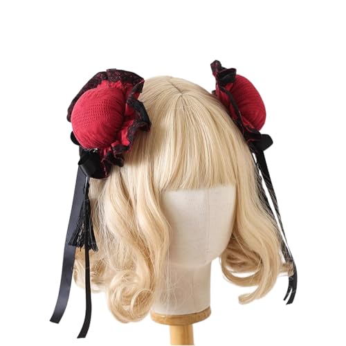 Kreative Haarknoten-Haarspange für Mädchen, chinesische Fotografie, Haarspangen mit Plissee/Schleife, Haarspange für Damen, dünnes Haar, Haarklammer für Damen, dünnes Haar, 2 Stück von PLCPDM