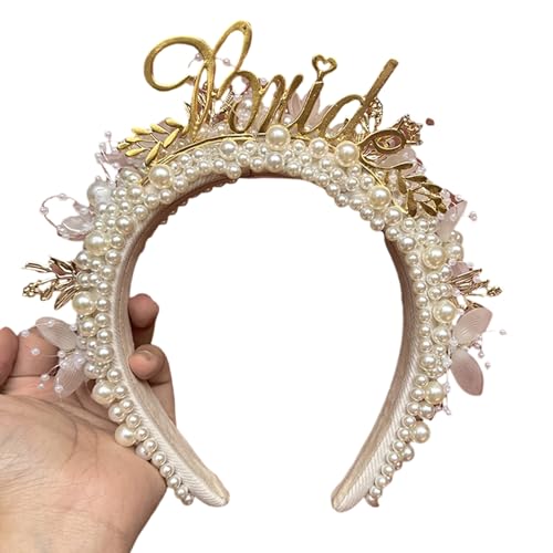 Leichtes Haarband mit zarten 3D-Buchstaben-Stirnbändern, für Hochzeit, Party, Kopfbedeckung für Damen und Mädchen, weiches und bequemes Stirnband von PLCPDM