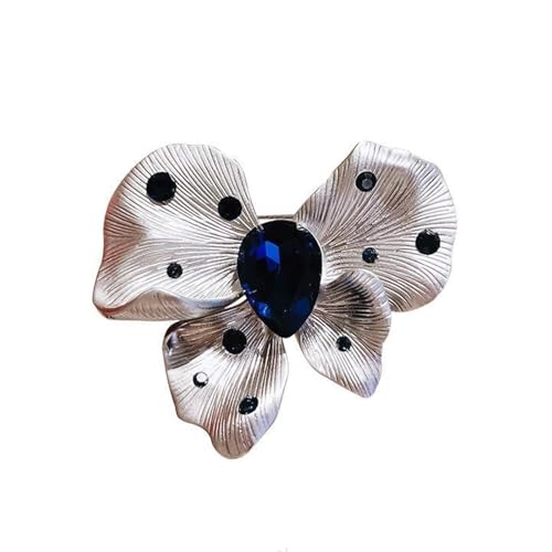 Modische Schmetterlings-Brosche mit Strasssteinen, handgefertigt, Legierung, Schmuck, Geschenke für Frauen, festliche Anlässe, Abendkleidung, Schmetterlings-Brosche für Frauen, Einheitsgröße, Wie von PLCPDM