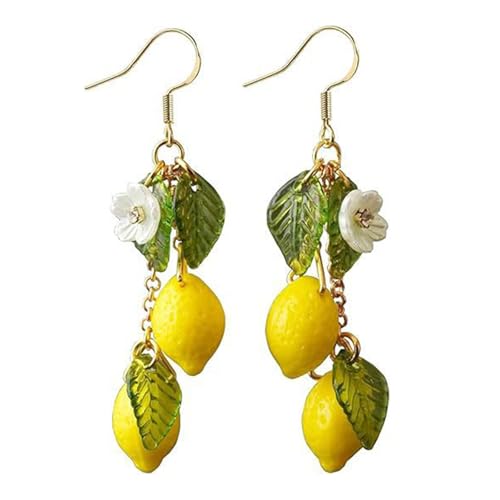 Modische Zitronenskulpturen Ohr Accessoires Detaillierte Botanische Schmuck Frauen Modegeschenke Ergänzung Casual Wear Handcraft Lemon Ohrringe von PLCPDM