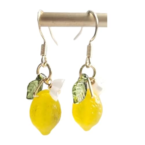 Modische Zitronenskulpturen Ohr Accessoires Detaillierte Botanische Schmuck Frauen Modegeschenke Ergänzung Casual Wear Handcraft Lemon Ohrringe von PLCPDM