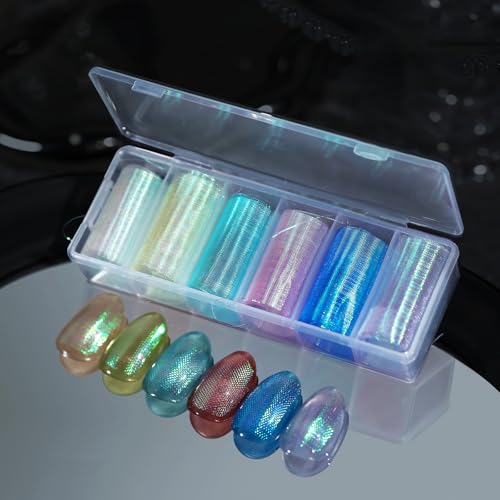 Nägel Folie Transfer Aufkleber Fischschuppen Nägel Kunst Dekoration Meerjungfrauen Schuppen Nägel Abziehbilder Für Frauen von PLCPDM