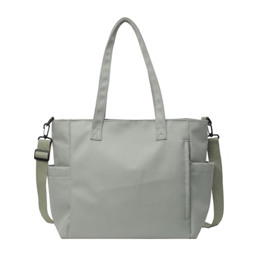 PLCPDM 2024 Einkaufstasche, Schultertaschen, große Kapazität, Kuriertasche, Nylon, Crossbody-Tasche für Mädchen, Studenten, Schultasche, Handtasche, grün von PLCPDM