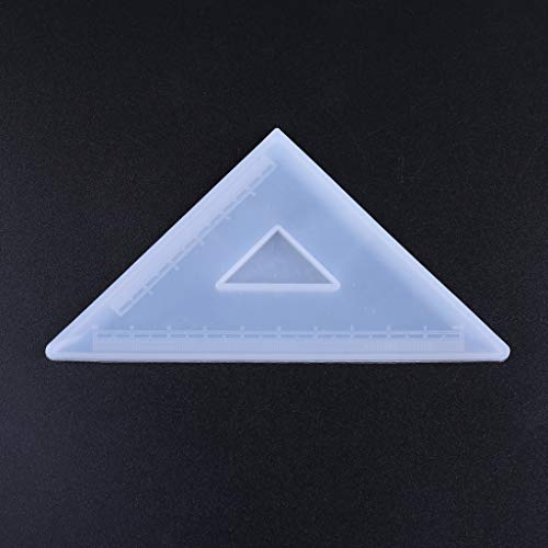 PLCPDM 4 Formen Silikonharz Herrscher Form Handgefertigt Straight Lineal Square Herrscher Dreieckige Herrscher Länger Schimmelkunsthandwerk von PLCPDM
