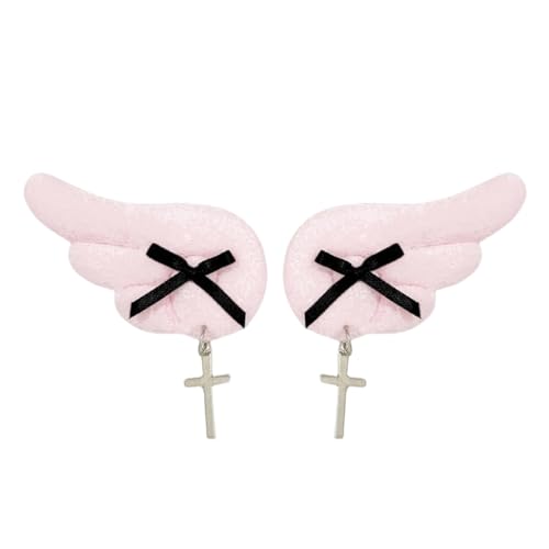 PLCPDM Angelic Wing Haarspange für Damen, dunkle Serie, 2000er Jahre, Anime-Haarspangen, Seitenclip, Mädchen, Halloween-Thema, Haarschmuck von PLCPDM