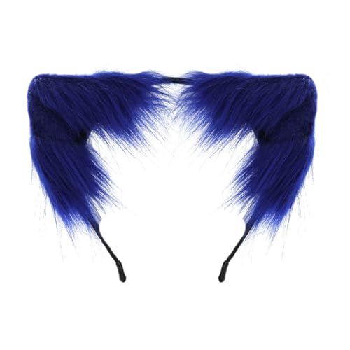 PLCPDM Anime-Cosplay-Requisiten, Katzenhaarreifen, pelziges Haarstyling für Halloween, Stirnband, pelziges Kätzchen, Tier, Karneval von PLCPDM